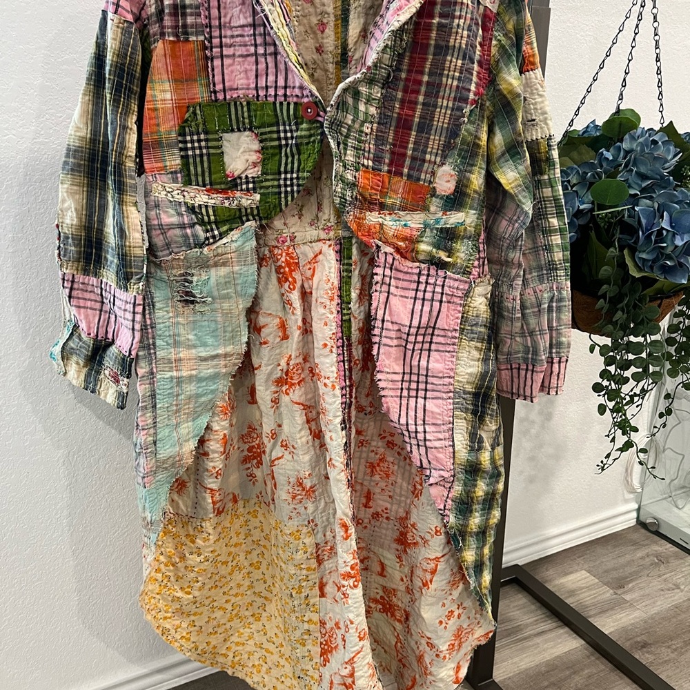 Magnolia Pearl Floral Plaid Le Brun in Madras Jacket (item 7.7)